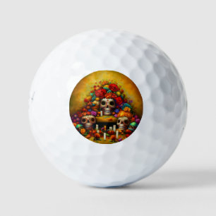 Day of the Dead Offrendas (1) Golf Balls