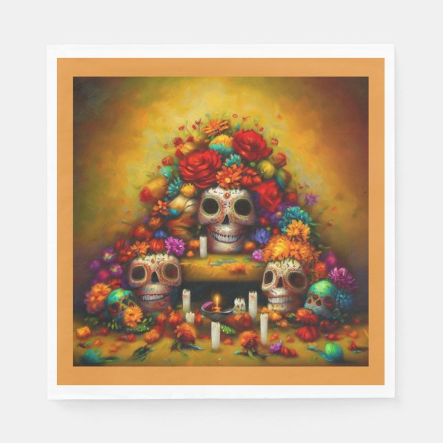 Day of the Dead Offrendas 1 Napkin (Front)