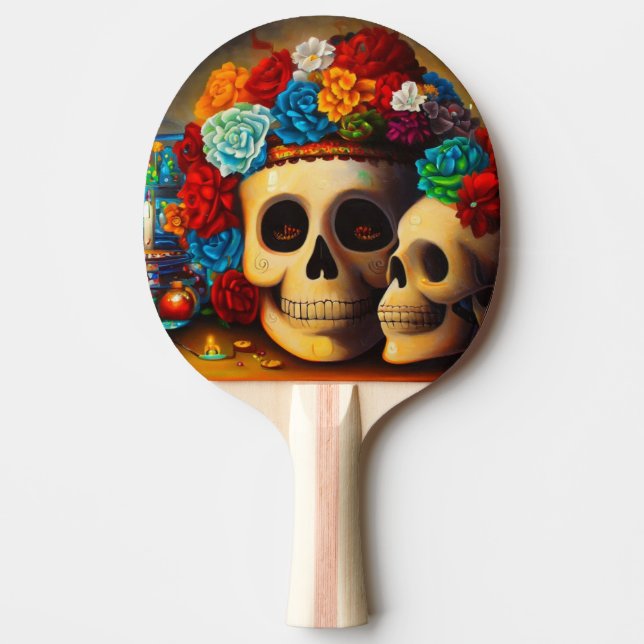 Day of the Dead Offrendas (2) Ping Pong Paddle (Front)