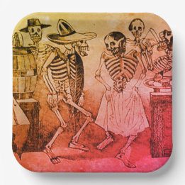 Day of the Dead Paper - José Guadalupe Posada Plate