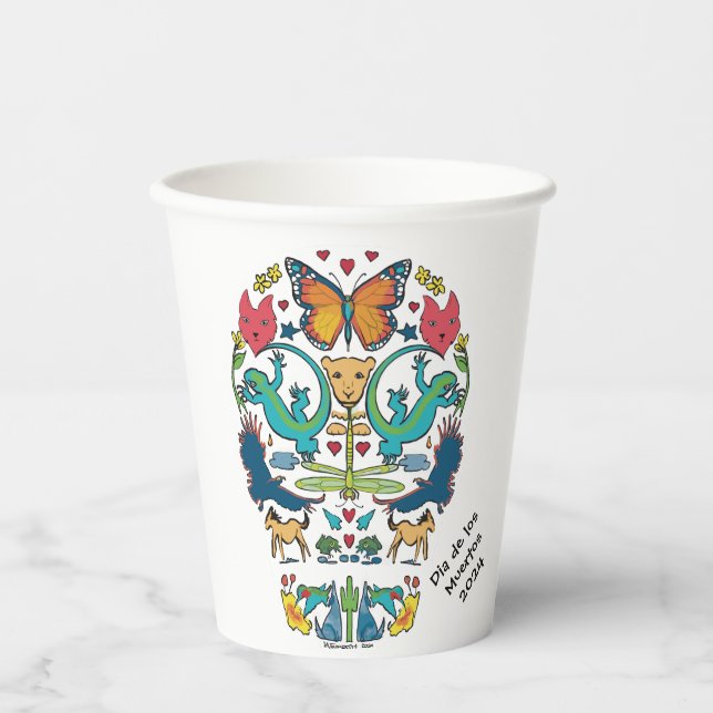 Day of the Dead Party Paper cup (Front)