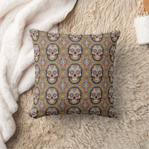 Day of the Dead Pattern Cushion