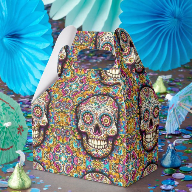 Day of the Dead Pattern Favour Box (Party)