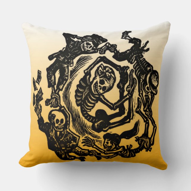 Day of the Dead Pillow - Jose Posada (Front)