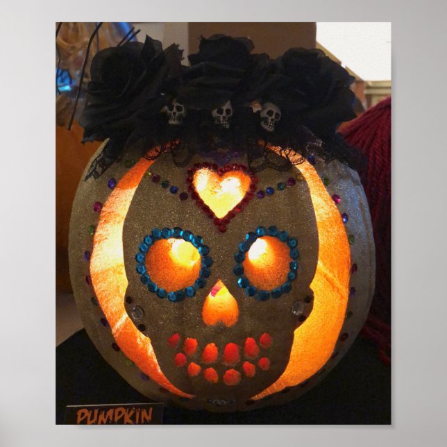 Day of the Dead Pumpkin Poster (Front)