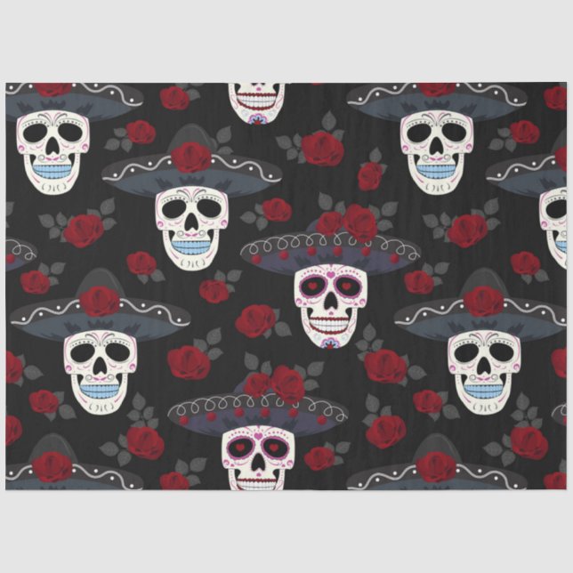 Day of the Dead Series Design 17 Tissue Paper (Front)