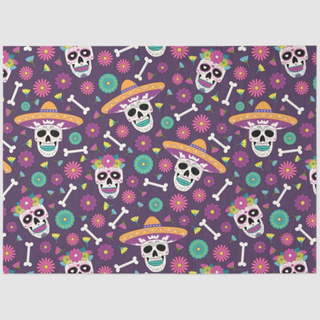 Day of the Dead Series Design 4 Tissue Paper (Front)