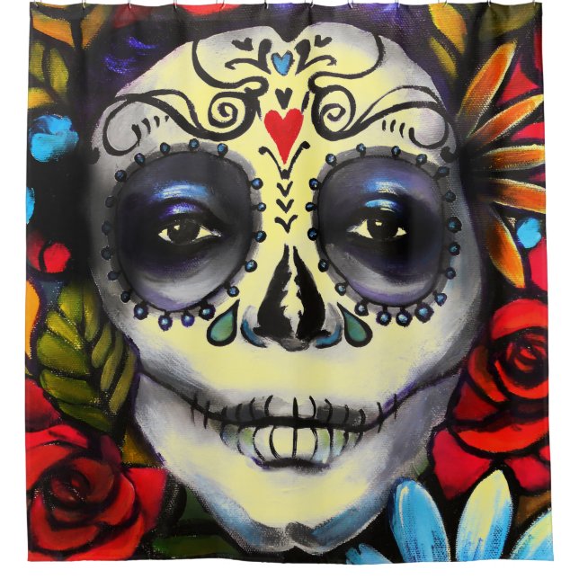 Day of the Dead Shower Curtain (Front)