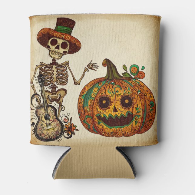 Day of the Dead/Skeleton/pumpkin Cooler (Front)
