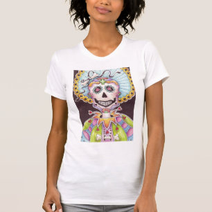 Day of the Dead Skeleton with hearts T-Shirt