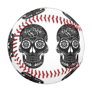 Day of the Dead Skull Baseball