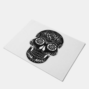 Day of the Dead Skull Doormat