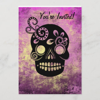 Day of the Dead Skull Invitation