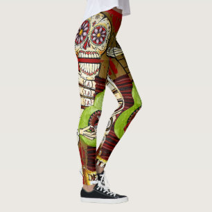 Day of the Dead Skull Leggings