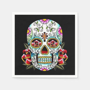 Day of the Dead Skull Napkin