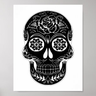 Day of the Dead Skull Poster