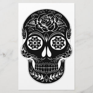 Day of the Dead Skull Stationery