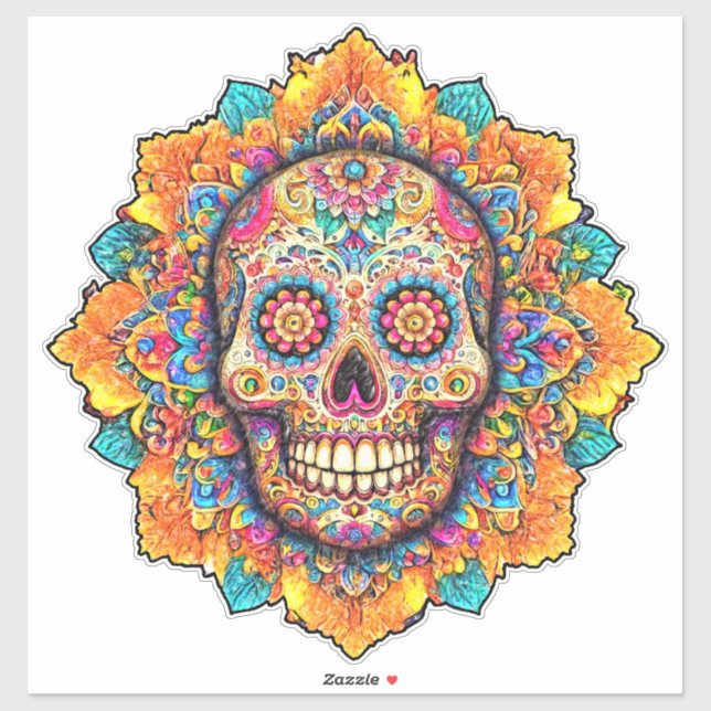 Day of the Dead Sugar Skull (Sheet)