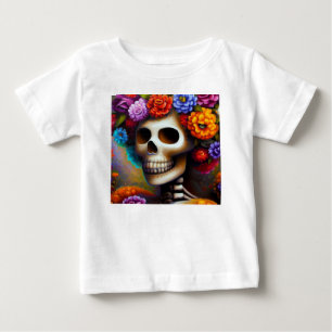 Day of the Dead Sugar Skull 1 Baby T-Shirt