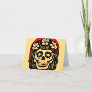 Day of the Dead Sugar Skull 1 Holiday Card