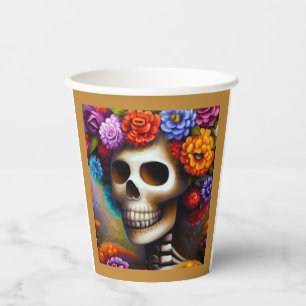 Day of the Dead Sugar Skull 1 Paper Cups
