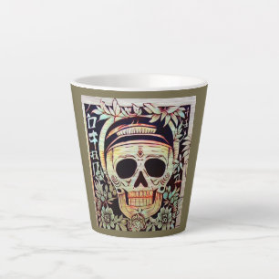 Day of the Dead Sugar Skull 3 Latte Mug