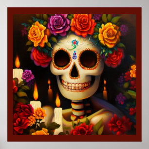 Day of the Dead Sugar Skull 3 Poster