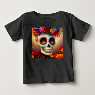 Day of the Dead Sugar Skull 4 Baby T-Shirt