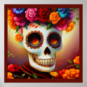 Day of the Dead Sugar Skull 4 Poster