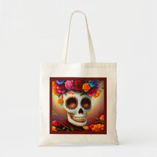 Day of the Dead Sugar Skull 4 Tote Bag