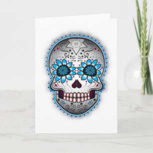 Day Of The Dead Sugar Skull Card