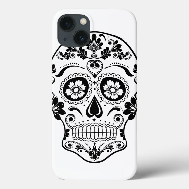 DAY OF THE DEAD SUGAR SKULL Case-Mate iPhone CASE (Back)
