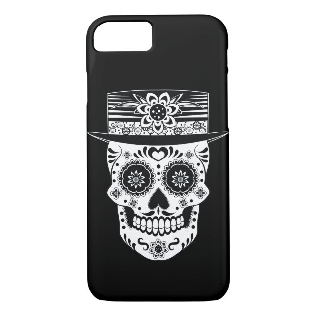 Day of the Dead Sugar Skull Case-Mate iPhone Case (Back)