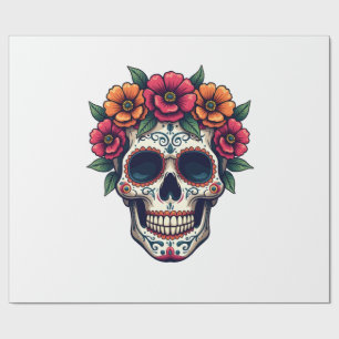 Day of the Dead Sugar Skull � Dia de los Muertos S Wrapping Paper