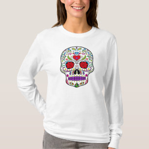 Day of the Dead Sugar Skull Dia de los Muertos T-Shirt