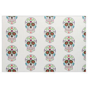 DAY OF THE DEAD SUGAR SKULL FABRIC