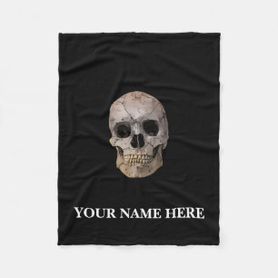 Day of the Dead Sugar Skull Fleece Blanket