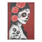 Day of the Dead Sugar Skull Girl – Deep Red