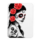Day of the Dead Sugar Skull Girl - white