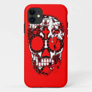 Day of the Dead Sugar Skull Grunge Design iPhone 11 Case