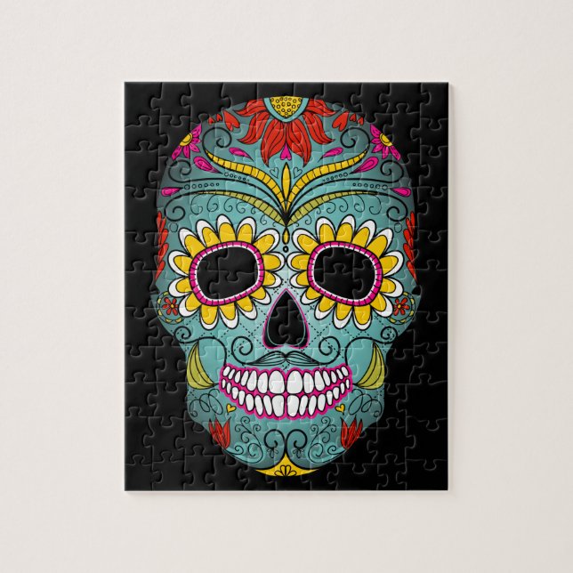 Day of the Dead Sugar Skull Jigsaw Puzzle (Vertical)