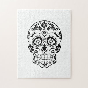 DAY OF THE DEAD SUGAR SKULL JIGSAW PUZZLE