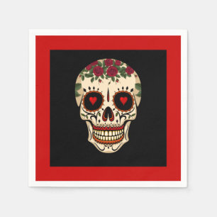 Day of the Dead Sugar Skull Napkin