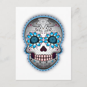 Day Of The Dead Sugar Skull Postcard