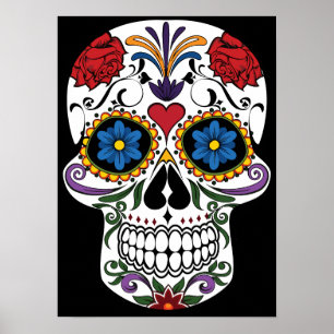 Day of the Dead Sugar Skull Poster