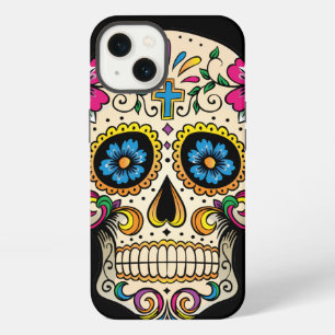 Day of the Dead Sugar Skull with Cross iPhone 13 Case