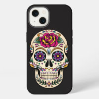 Day of the Dead Sugar Skull with Rose