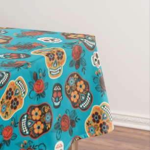 Day of the Dead Sugar Skulls Tablecloth