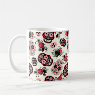Day of the Dead Sugar Skulls, white Coffee Mug