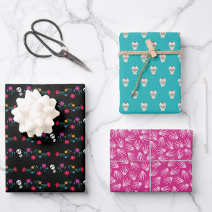 Day of the Dead Sugar Skulls Wrapping Paper Sheet
